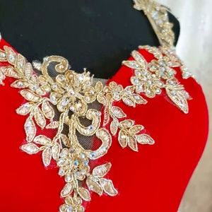 ARIA COUTURE Red Dress Size XL